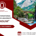 Open call for students – 4nd International Summer University UNISUM 2025