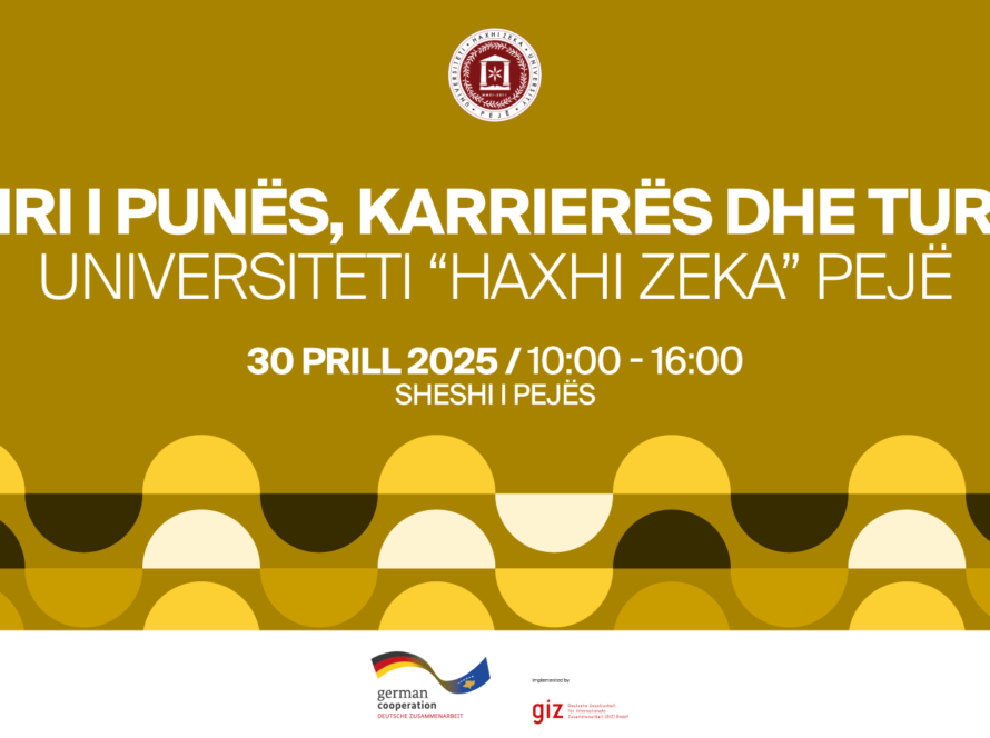 Panairi i Punës, Karrierës dhe Turizmit 2025 në Pejë, me mundësi për rrjetëzim dhe punësim.