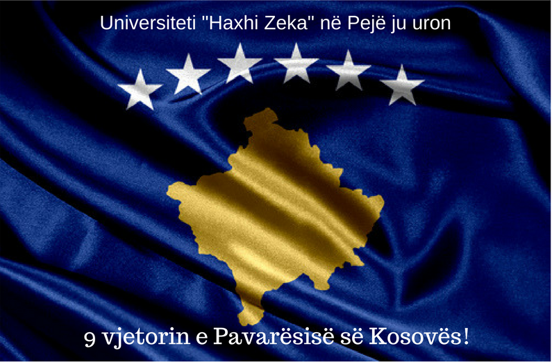 Gëzuar 9 vjetorin e Pavarësisë së Kosovës!