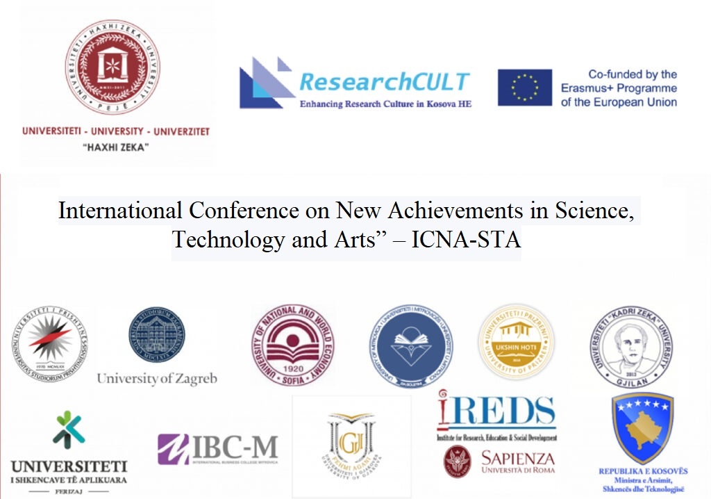 INTERNATIONAL CONFERENCE ON NEW ACHIEVEMENTS IN SCIENCE, TECHNOLOGY AND ARTS (ICNA-STA)
