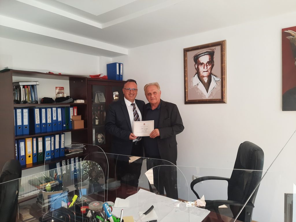The Rector of UHZ officially visits the company “Onix Spa”, Banjë e Pejës