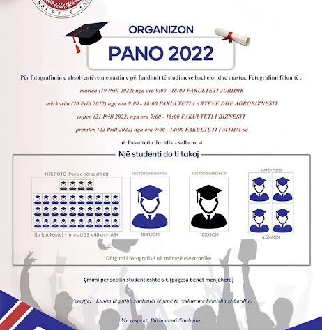 Parlamenti studentor organizon pano
