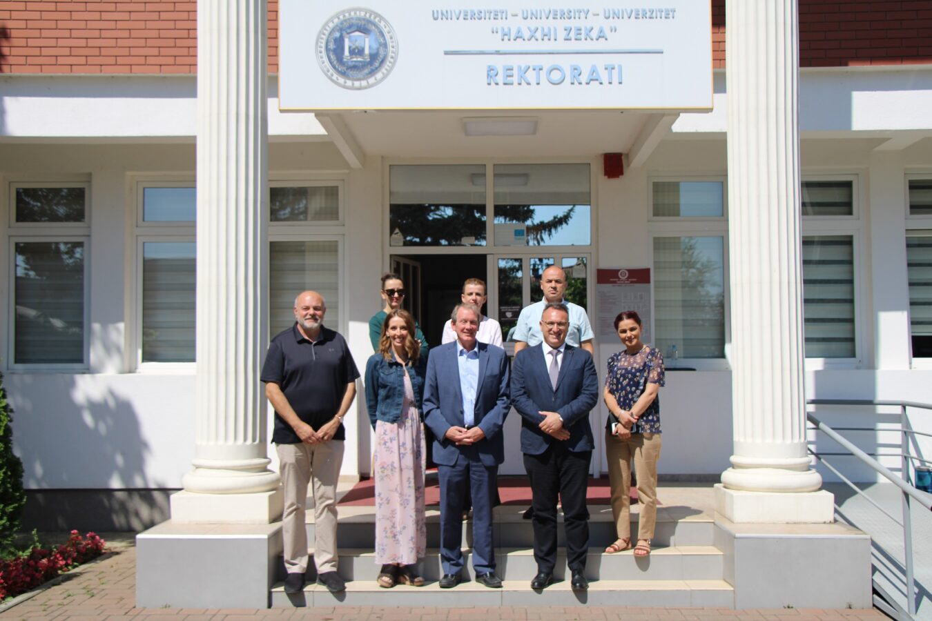 <strong>Professors from Iowa universities on a working visit to “Haxhi Zeka” University</strong>