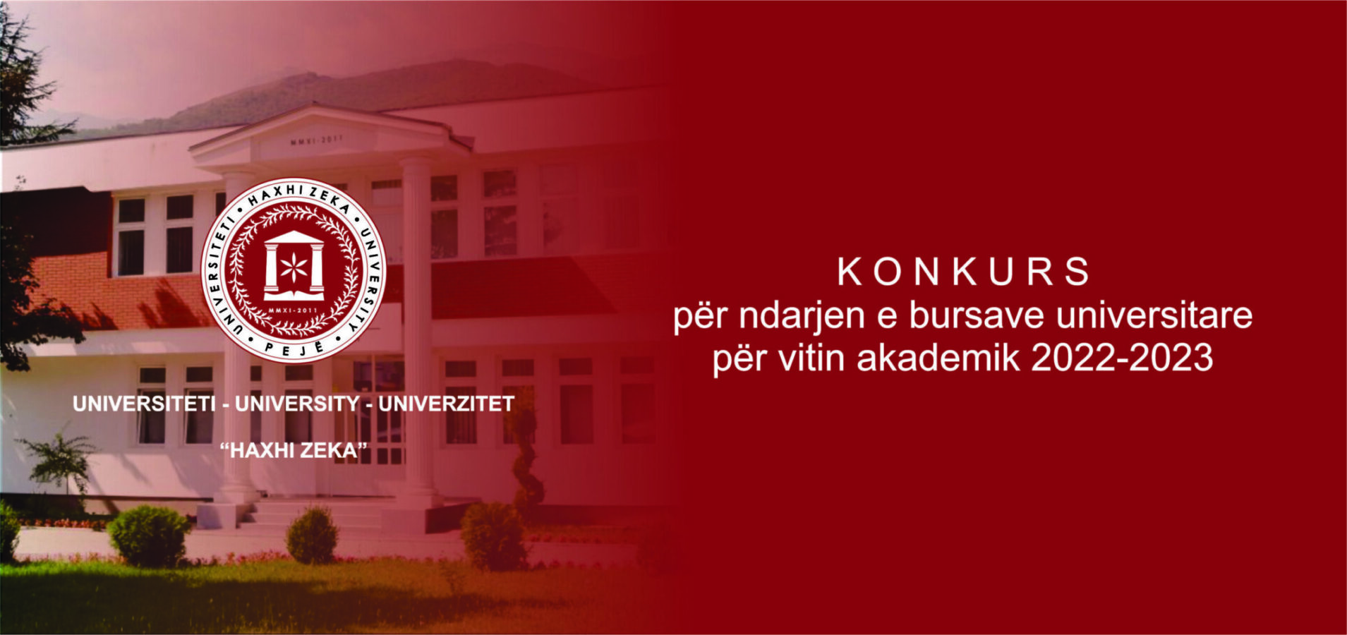 Konkurs për ndarjen e bursave universitare për vitin akademik 2022-2023