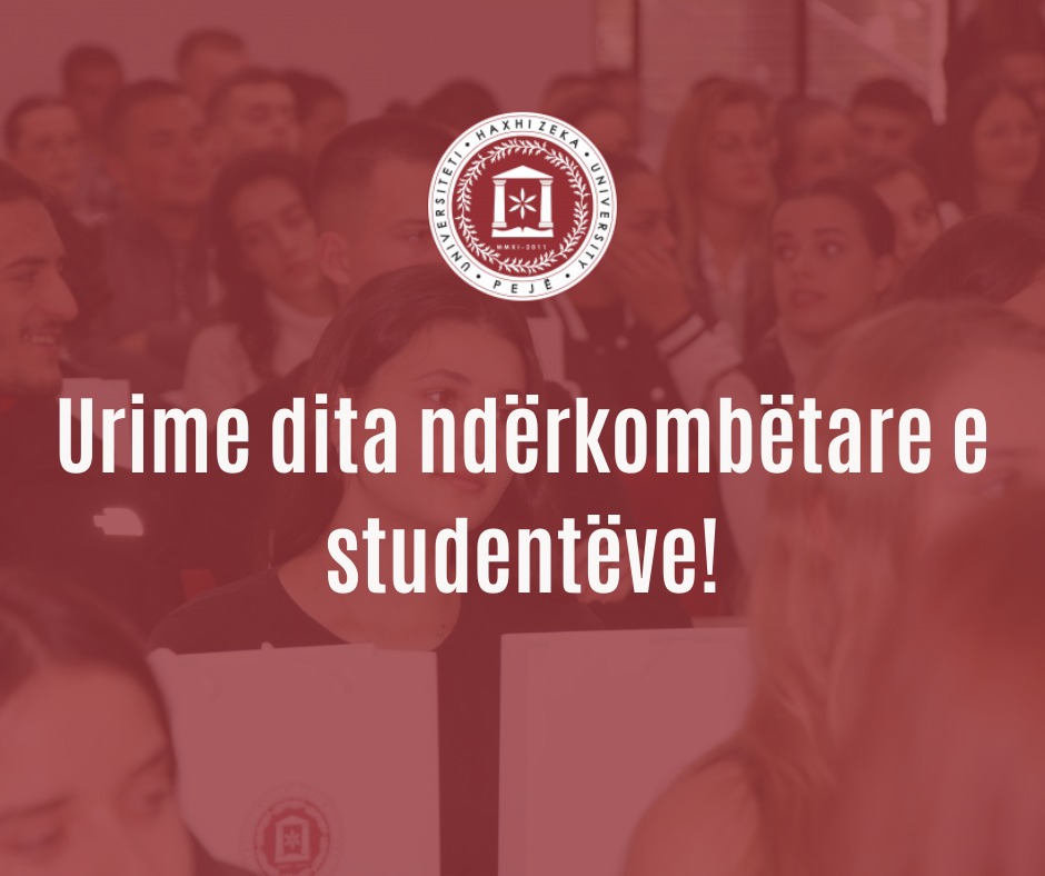 Rektori Krasniqi uron studentët e UHZ-së në Ditën Ndërkombëtarë të Studentëve