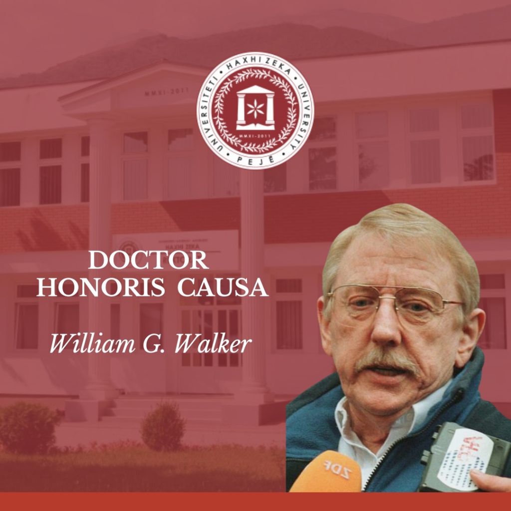 Mr. William G. Walker will be honored with “Doctor Honoris Causa” award