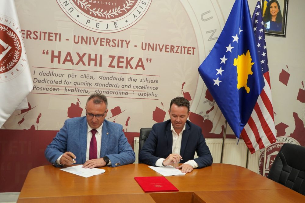Nënshkruhet Marrëveshje Bashkëpunimi ndërmjet Universitetit Haxhi Zeka dhe Ministrisë së Bujqësisë, Pylltarisë dhe Zhvillimit Rural