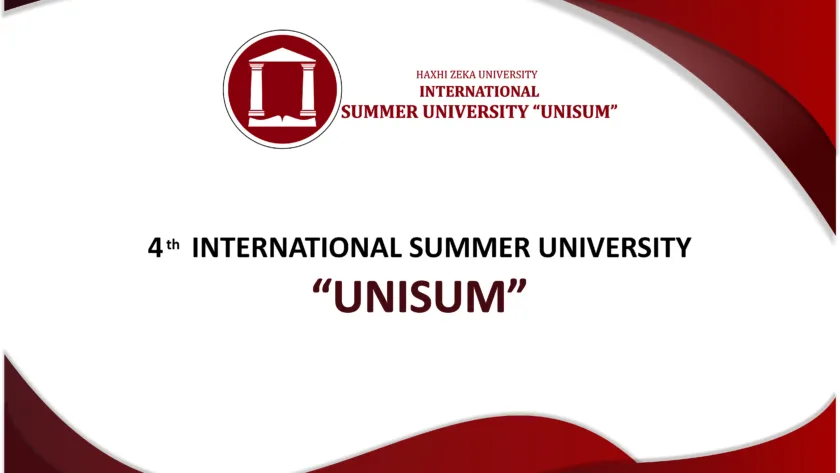 International students participating in UNISUM 2025 at Haxhi Zeka University
