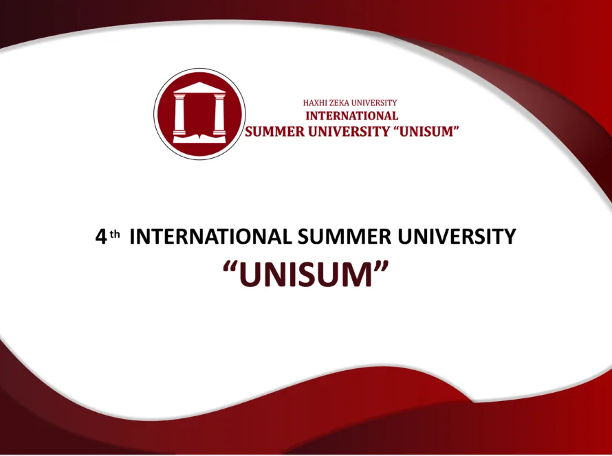 International students participating in UNISUM 2025 at Haxhi Zeka University