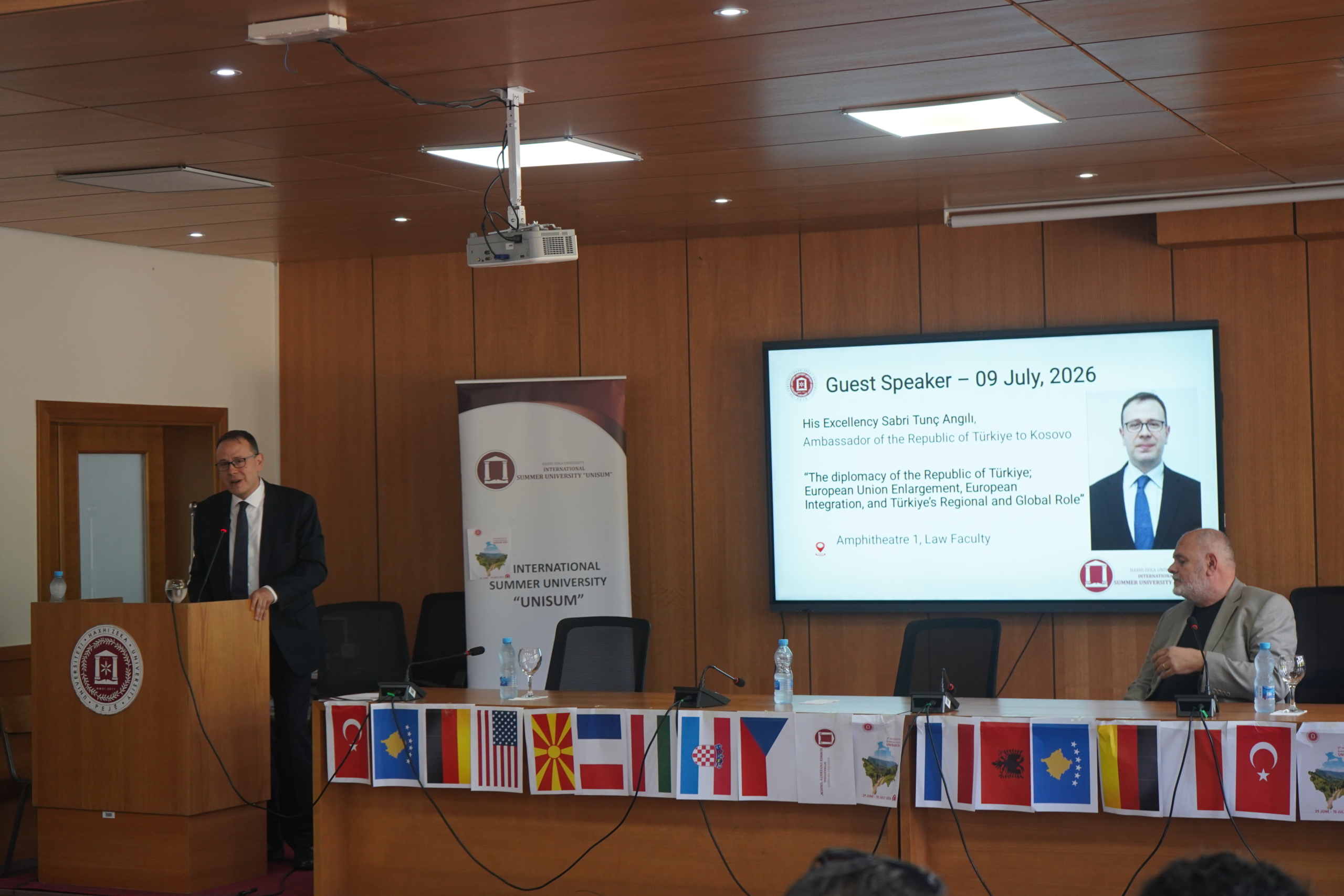 Haxhi Zeka University Hosts Ambassador of the Republic of Türkiye for a Distinguished Guest Lecture at UNISUM 2026