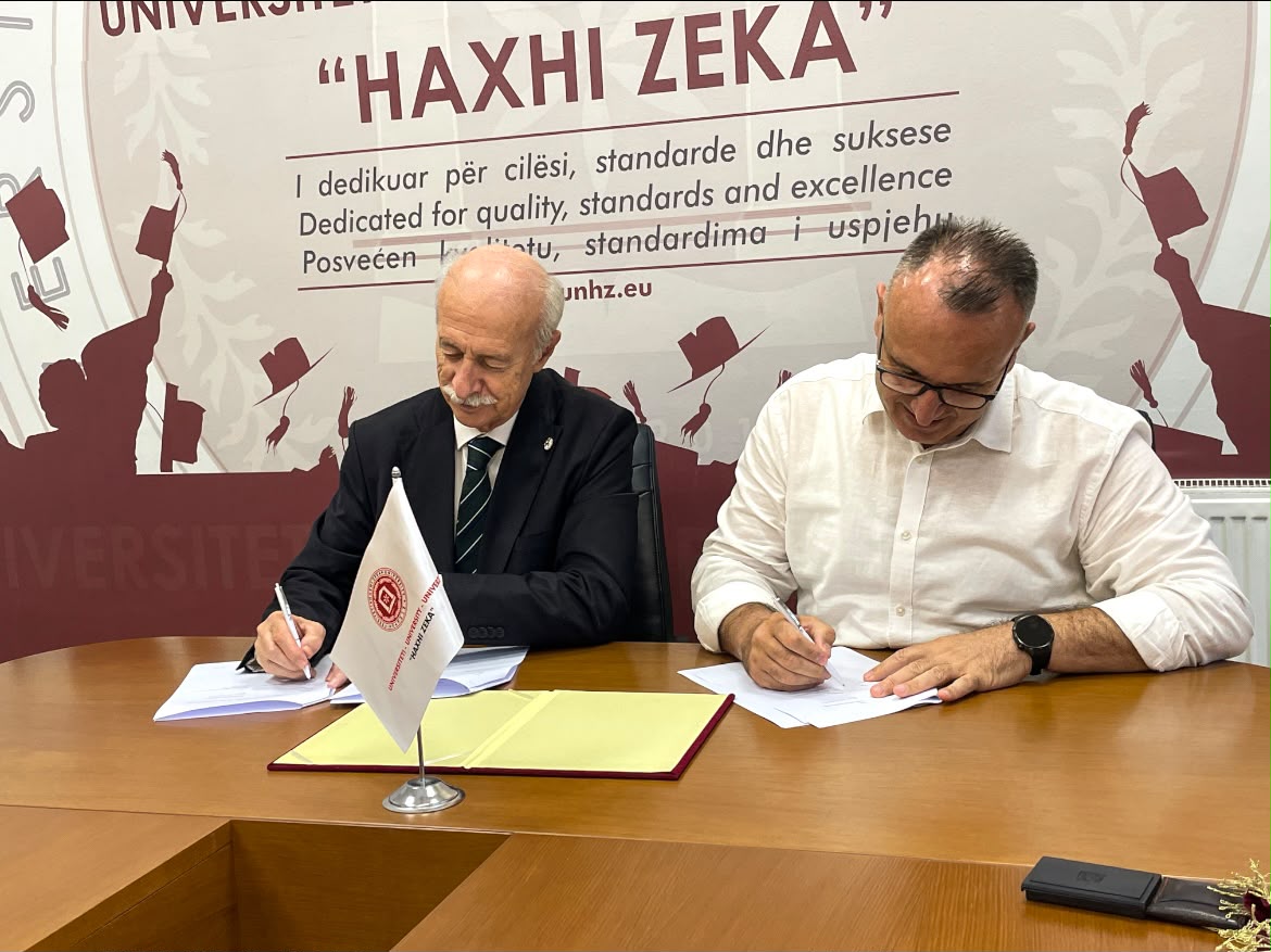 UNIVERSITETI “HAXHI ZEKA” DHE UNIVERSITETI TRAKYA NËNSHKRUAJNË MEMORANDUM MIRËKUPTIMI – BASHKËPUNIMI HYN NË NJË FAZË TË RE TË NDËRKOMBËTARIZIMIT
